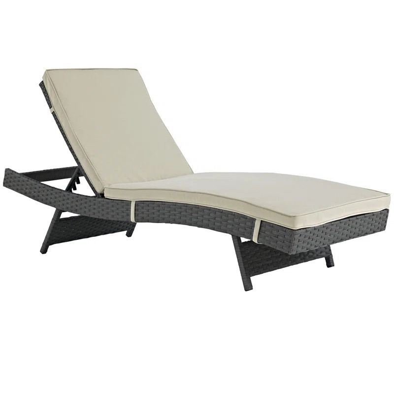 Modway Stopover Outdoor Patio Sunbrella Chaise | Wayfair North America