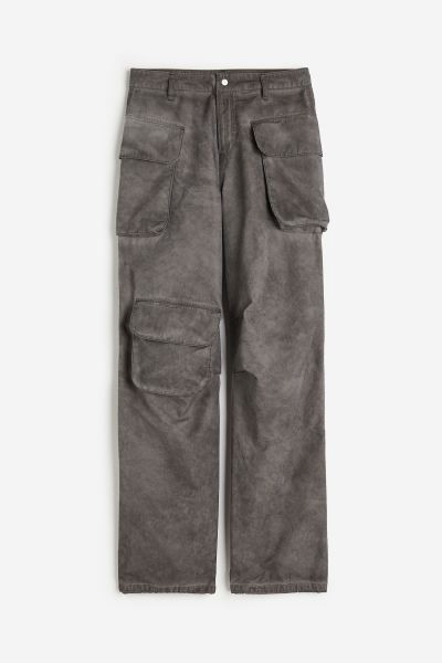 Distressed-look Cargo Pants - Dark gray - Ladies | H&M US | H&M (US + CA)