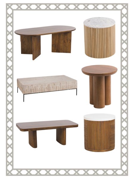 Modern organic tables. 





Marshall’s coffee table, Accent table and table

#LTKhome