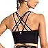 CRZ YOGA Strappy Sports Bras for Women Longline Wirefree Padded Medium Support Yoga Bra Top | Amazon (US)