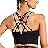 CRZ YOGA Strappy Sports Bras for Women Longline Wirefree Padded Medium Support Yoga Bra Top | Amazon (US)