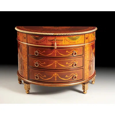 50" Wide 4 Drawer Mahogany Wood Sideboard | Perigold