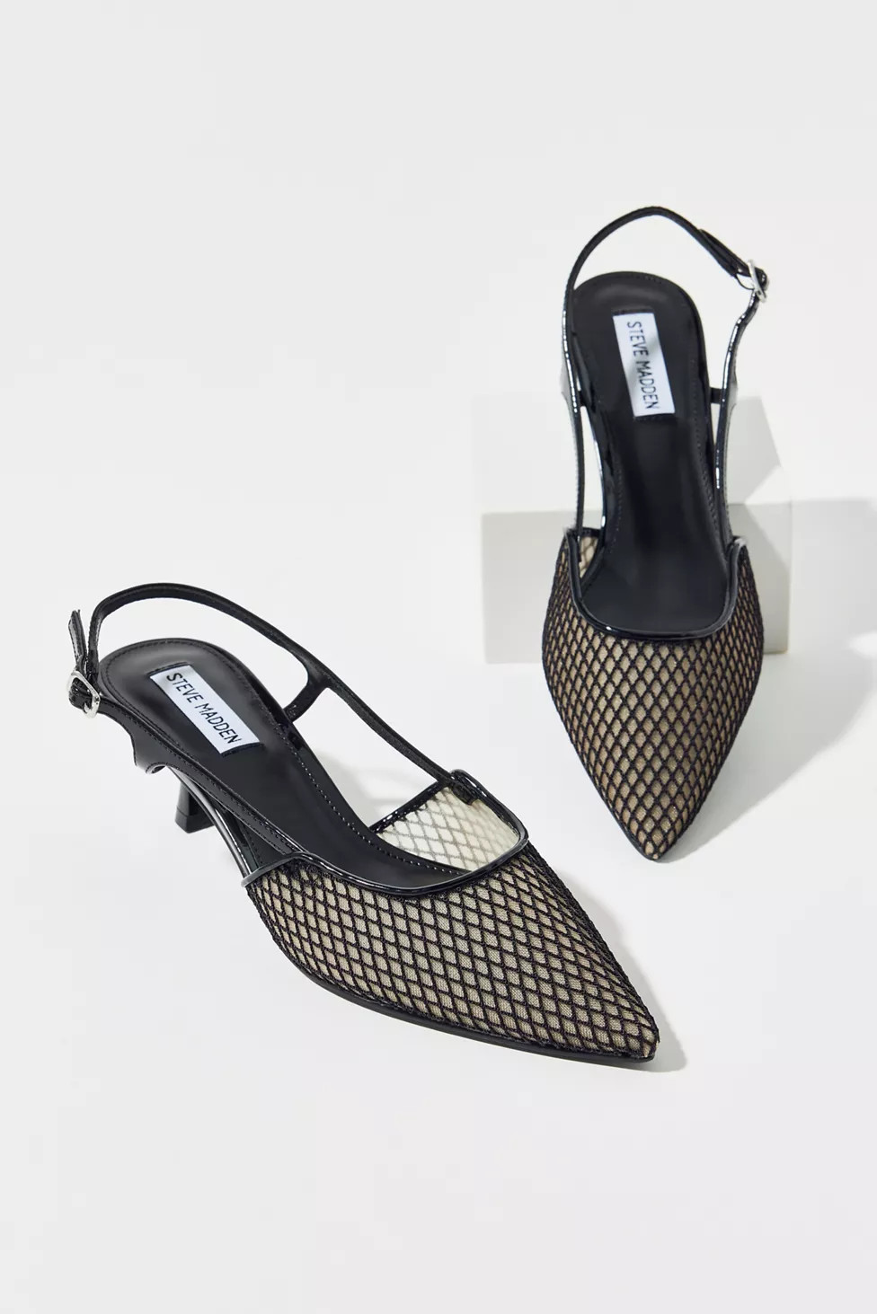 Steve Madden Legaci Mesh Kitten Heel | Urban Outfitters (US and RoW)