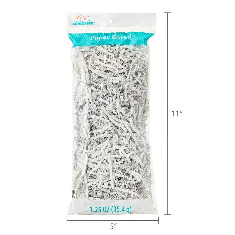 White Paper Shred, 1.25 oz, by Way To Celebrate | Walmart (US)