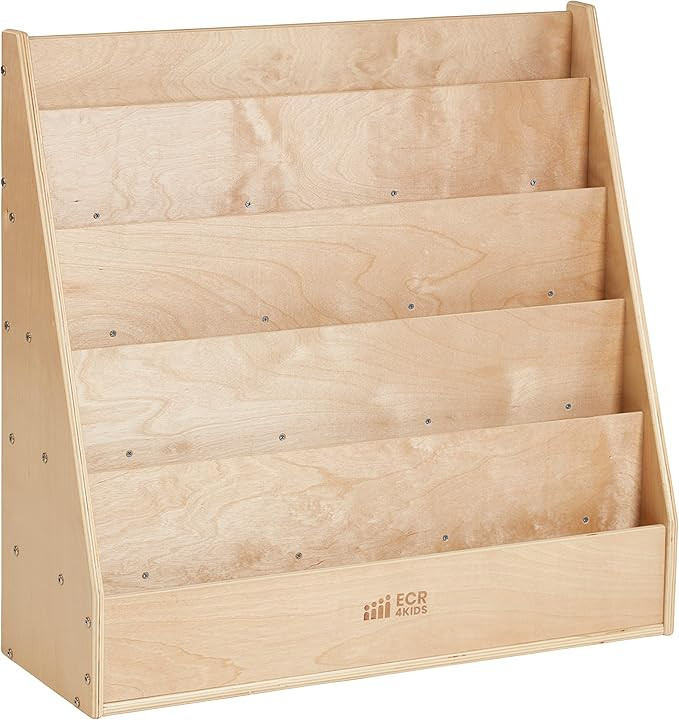ECR4Kids Streamline Single-Sided Book Display with Storage, Classroom Bookshelf, Natural | Amazon (US)