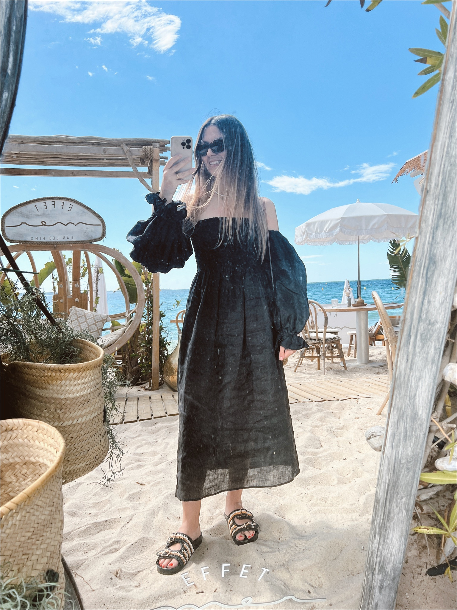 Black dress to repeat this summer! Love this brand and also have their romper - so good. 

Dress: Sleeper
Bag: Loewe
Shoes: Stella Forest
Sunnies: Celine

#LTKstyletip #LTKtravel #LTKSeasonal