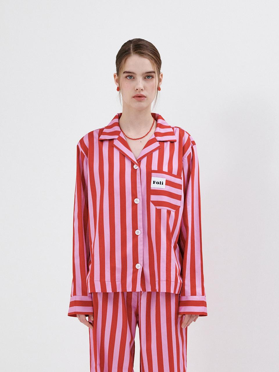 (Unisex) Valentine's Red Pajama Shirt | W Concept (US)