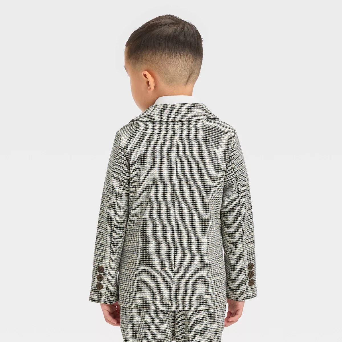 Toddler Boys' Long Sleeve Plaid Knit Blazer - Cat & Jack™ Brown | Target