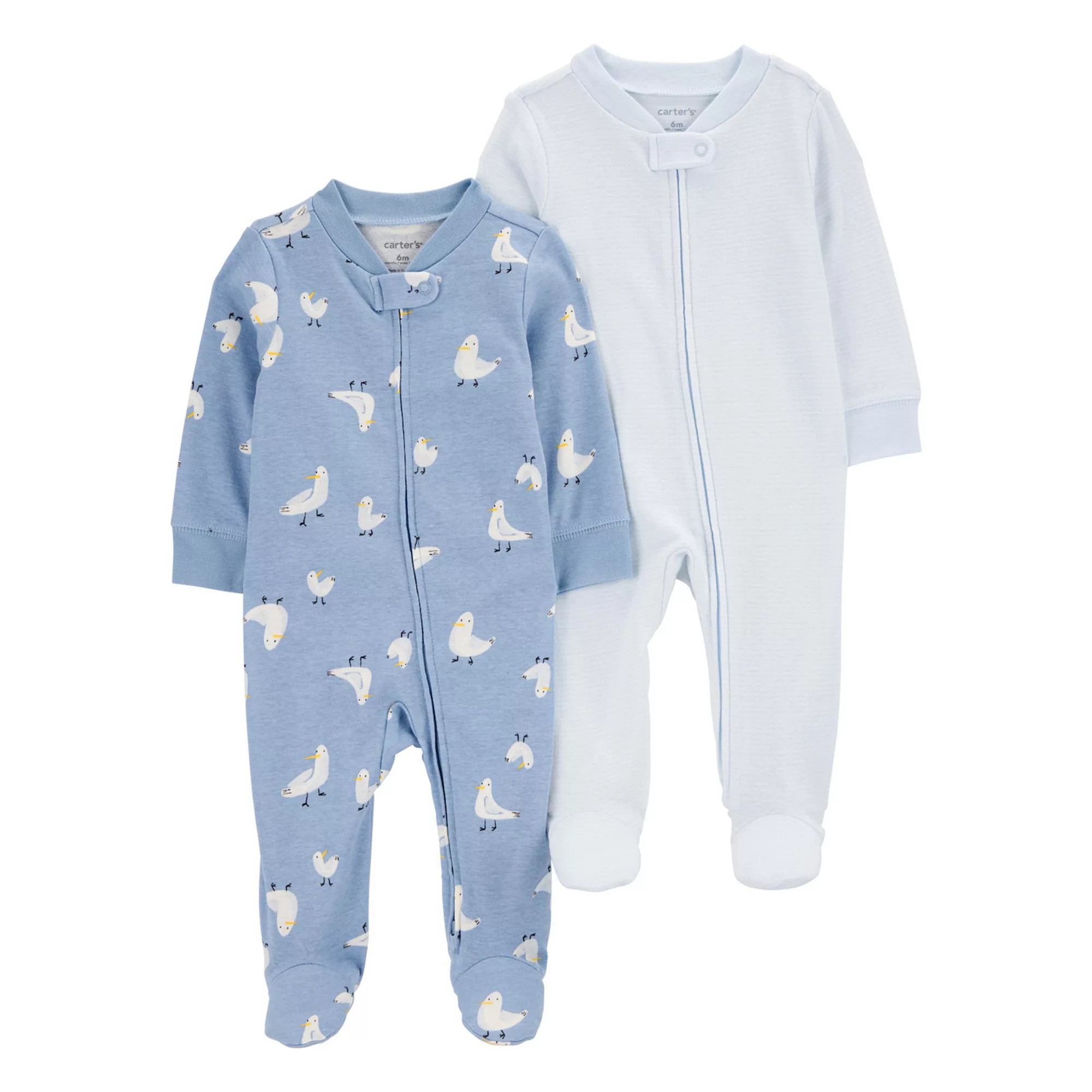 Baby Boy Carter's 2-Pack Pelican 2-Way Zip Sleep & Play Pajamas | Kohl's