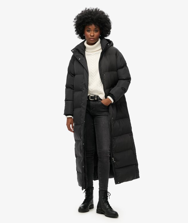 Maxi Hooded Puffer Coat | Superdry (UK)