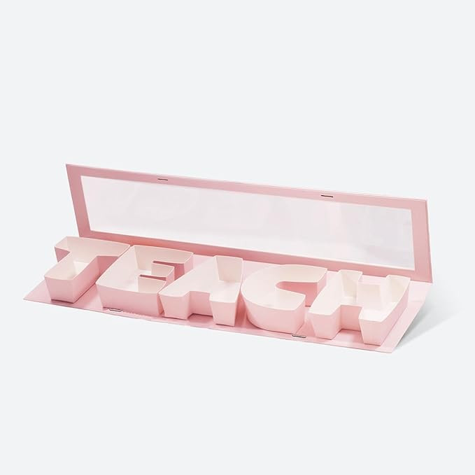 25.7"x6"x2" Pink/Red/White/Black/Navy Blue Creative Teachers' Day Cardboard Gift Wrapping Box, Id... | Amazon (US)