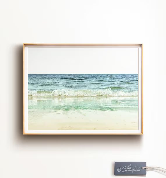 Beach photography, PRINTABLE ART, Landscape Ocean print, Waves print, Coastal wall decor, Califor... | Etsy (US)