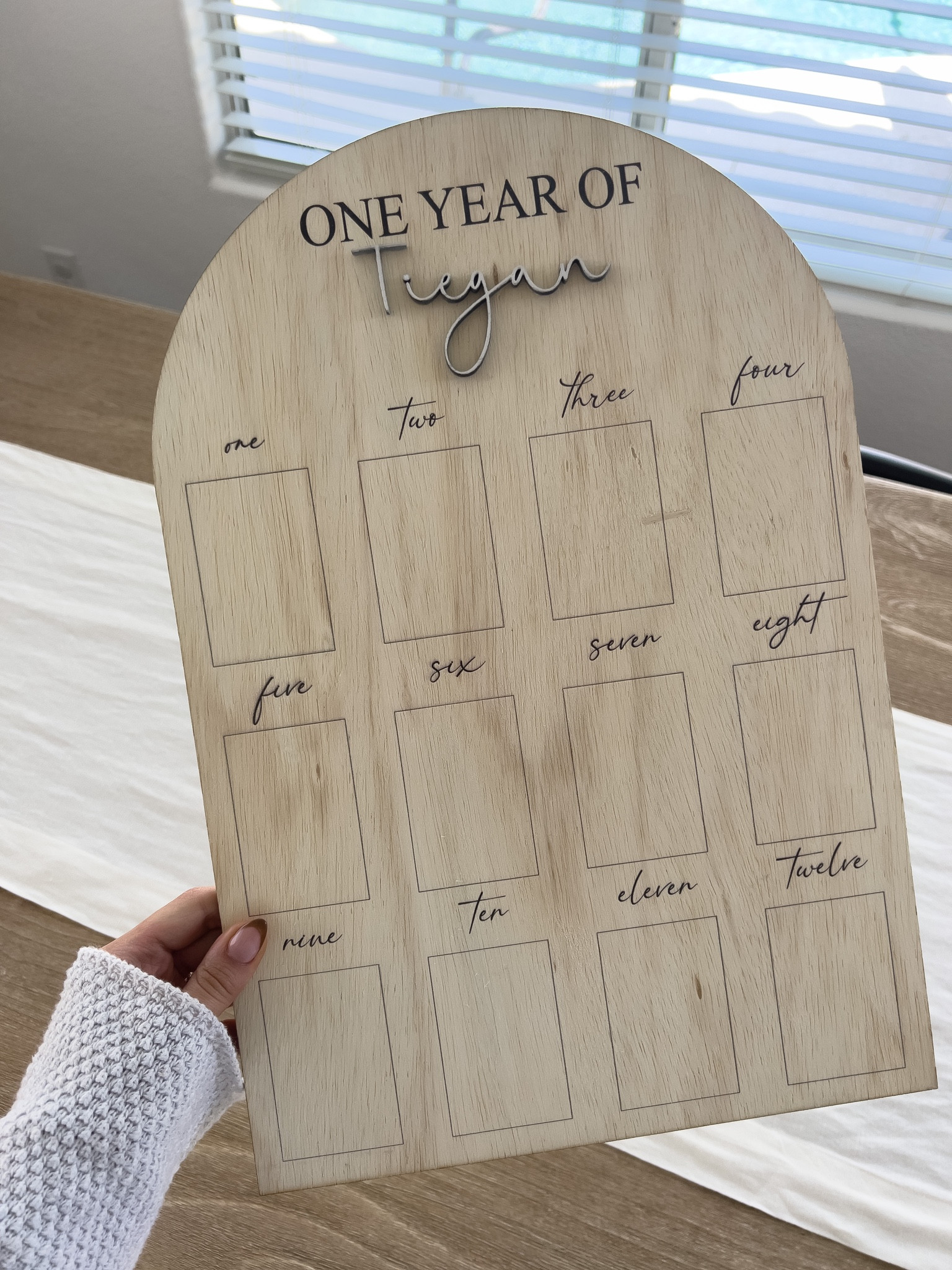 One year sign for tiegan’s party!! Smaller than expected but so cute and can be personalized 🙌🏽 

#LTKunder50 #LTKbaby