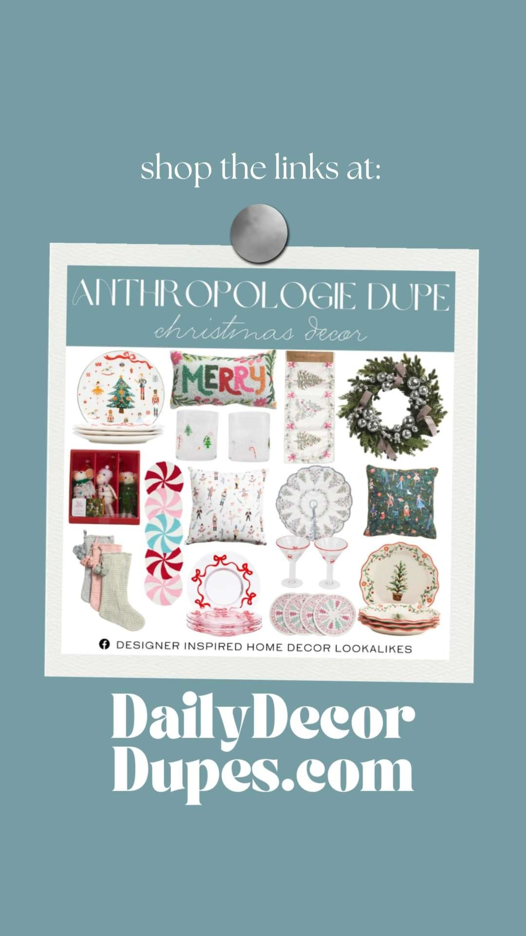 Anthropologie Dupe Christmas Decor. Chic Holiday Decor Alternatives. Affordable Holiday Decor Finds. Modern Rustic Christmas Decor. Designer-Inspired Christmas Decorations. Whimsical Christmas Decor Dupes. High-End Holiday Decor for Less. 

Home more affordable option find copy cat similar look for less budget friendly affordable cheap cheaper beautiful pretty. Clearance sale coupon code discount code promo code luxury lookalike look a like Inspo inspiration inspired by idea ideas Love like these? I share multiple every day in my FB group.
#anthropologieinspired #christmasdecor #holidaydecor #holidaydecorinspo #lookforless #decoronabudget #chicchristmasdecor 

 #LTKSeasonal #LTKHome #LTKFindsUnder50