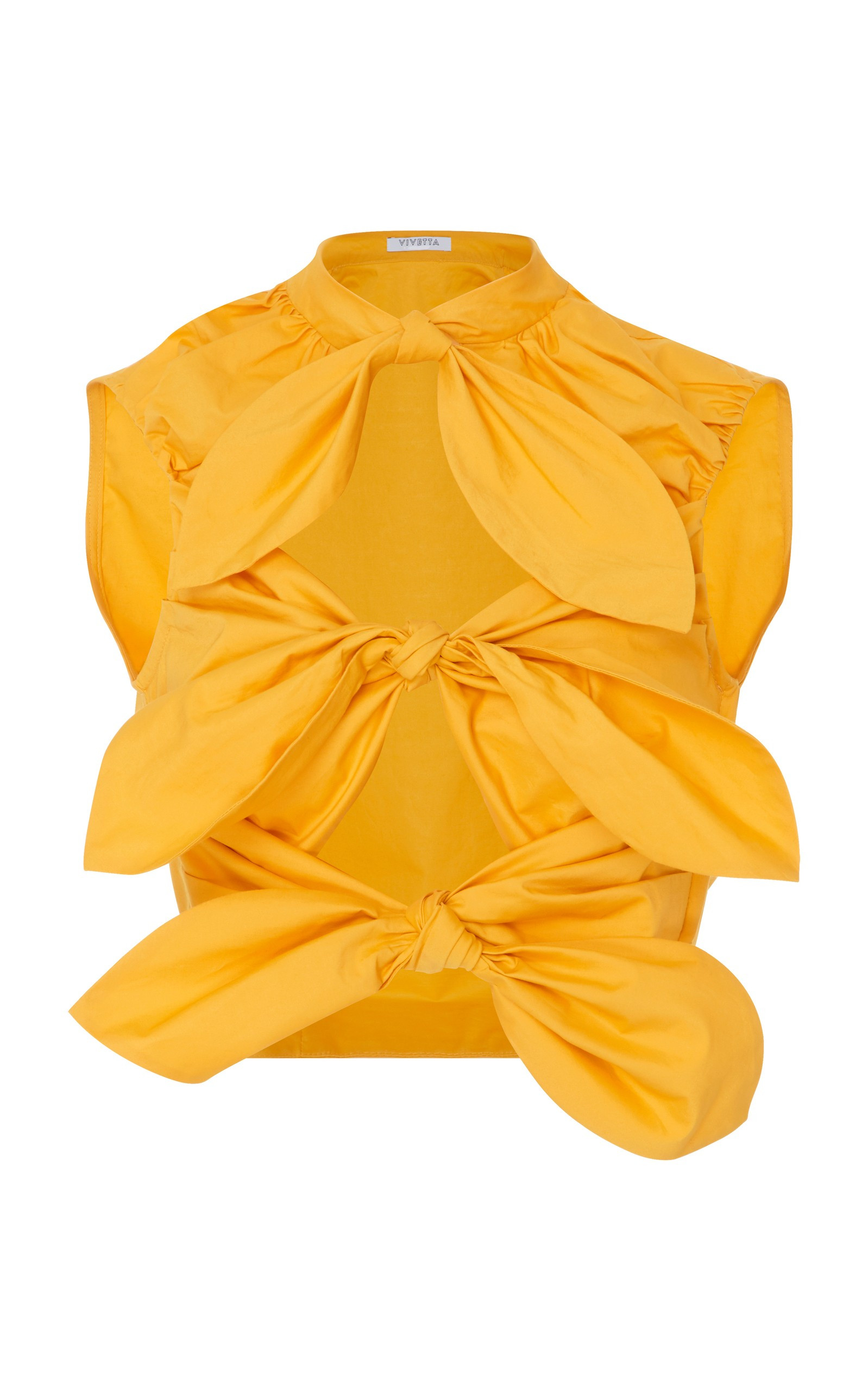 https://www.modaoperandi.com/vivetta-ss18/laomedea-knotted-cropped-top | Moda Operandi Global