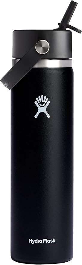 HYDRO FLASK Wide Mouth vacuum insulated stainless steel water bottle with leakproof closeable str... | Amazon (US)