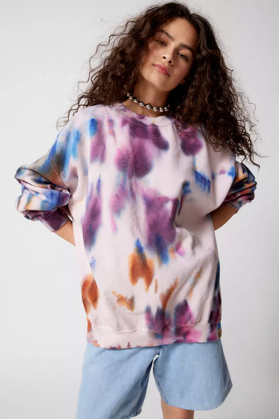 Urban renewal tie dye sweatshirt hot sale