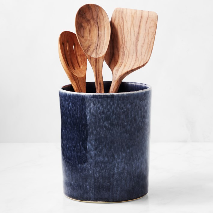 Cyprus Reactive Glaze Utensil Holder | Williams-Sonoma