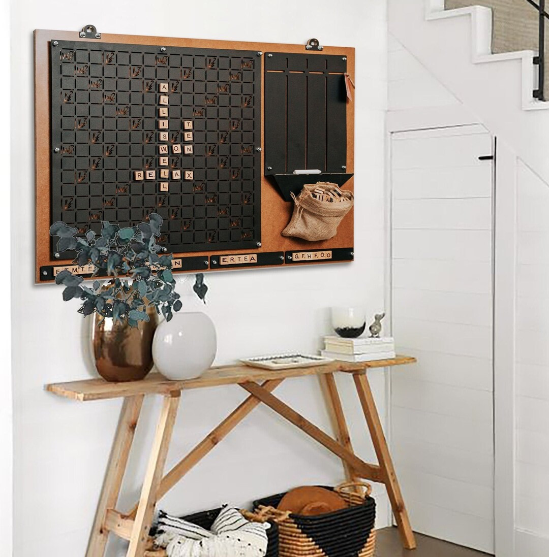 Wall Scrabble Game Board Scrabble for Wall Wall Decor - Etsy | Etsy (US)