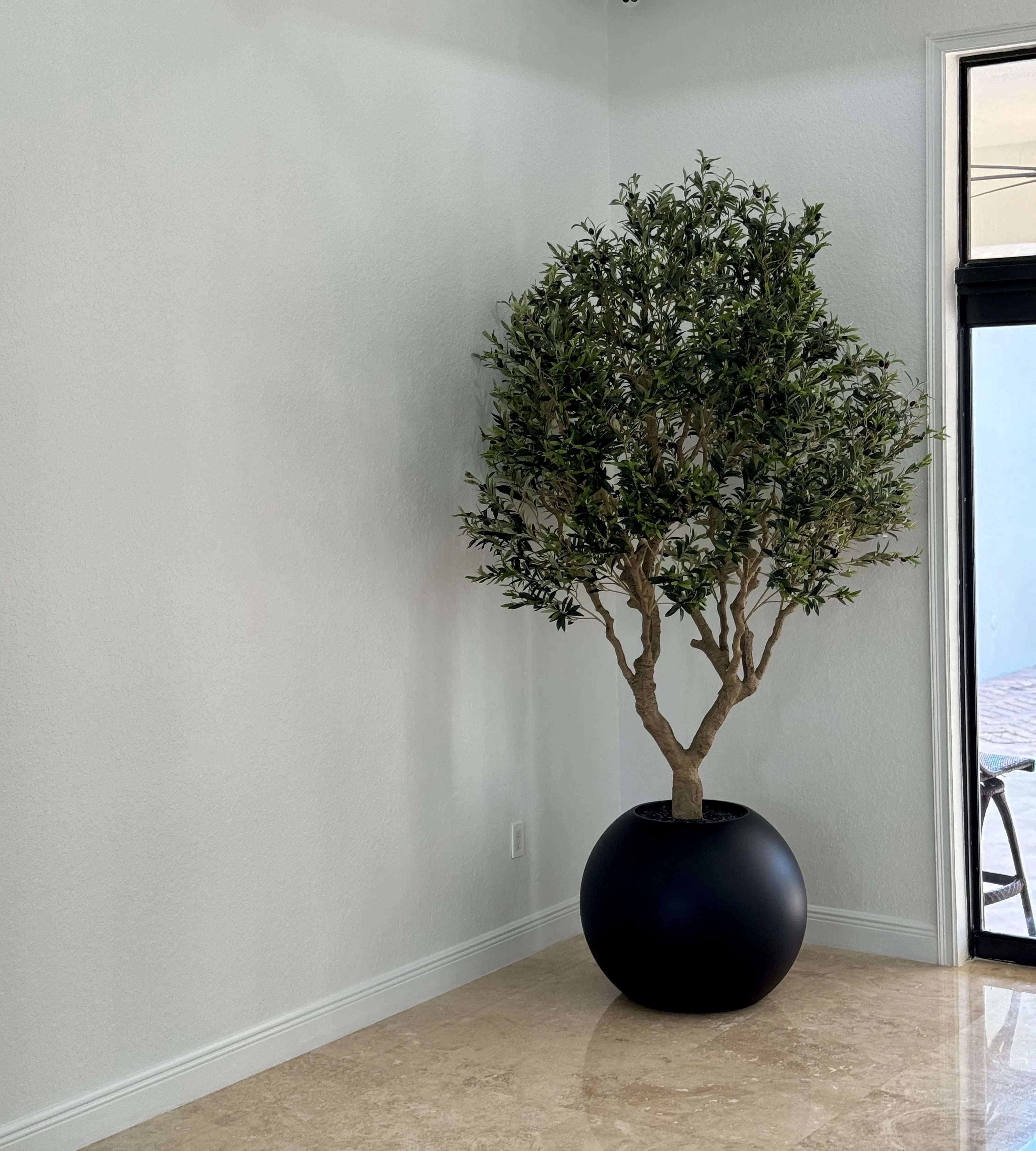 Artificial Olive Tree 30" Globe Planter | Wayfair North America