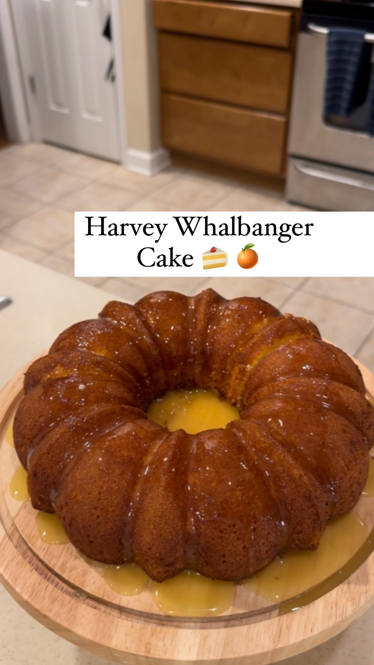 This recipe has been in my family for years. It’s a vintage classic—moist, citrusy, and topped with the most delicious boozy glaze. And let me tell you, it did not disappoint for our at-home date night.

It’s the perfect mix of nostalgia and indulgence.