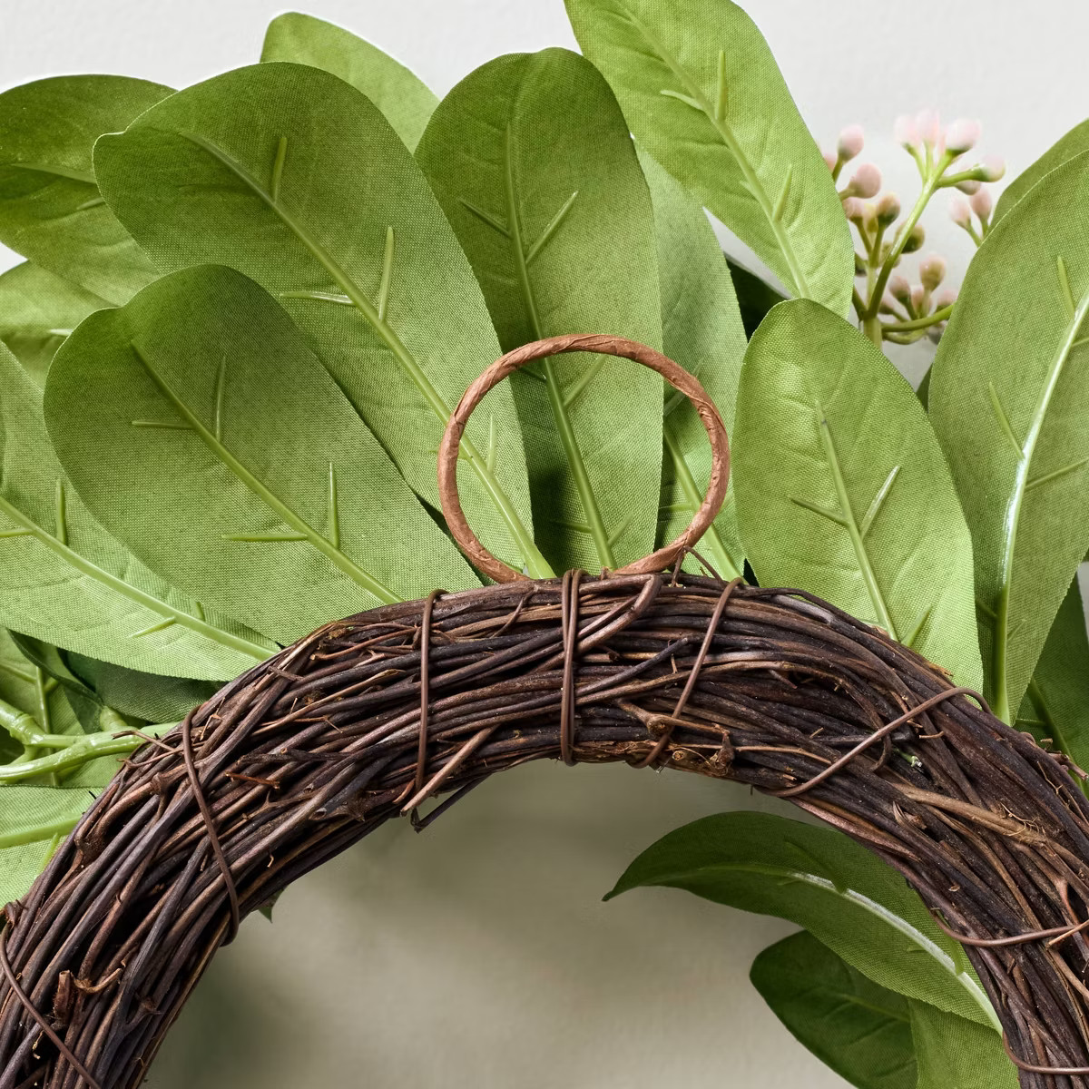 12" Mini Seeded Green Leaf Wreath - Hearth & Hand™ with Magnolia | Target
