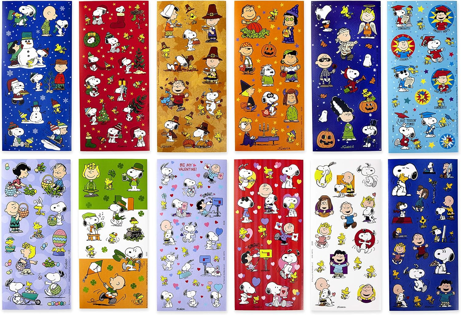 Hallmark Peanuts Stickers, 237 Count (Snoopy, Halloween, Christmas, Easter) | Amazon (US)
