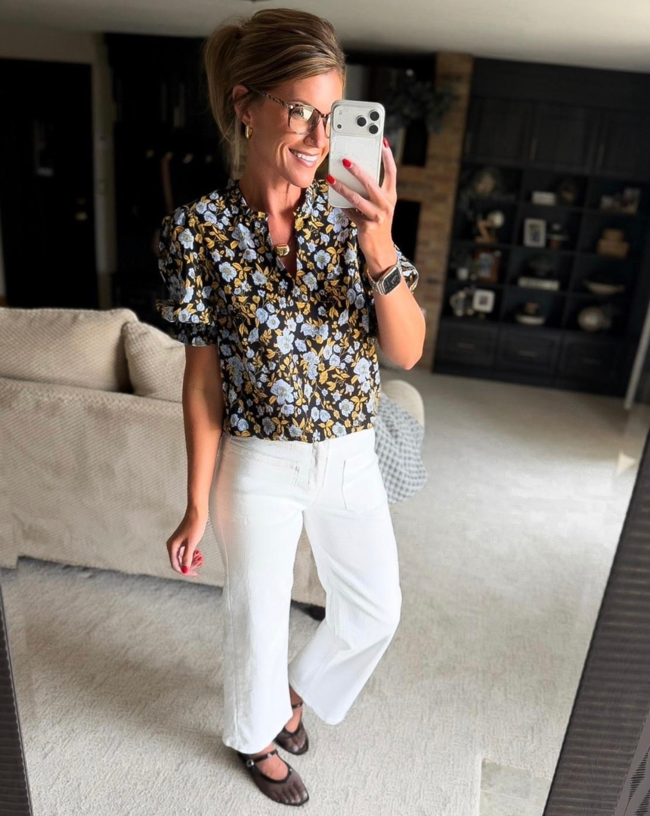 Workwear finds. Teachers great option for BTS. 
Top/small
Jeans/ 6

#LTKSeasonal #LTKootd