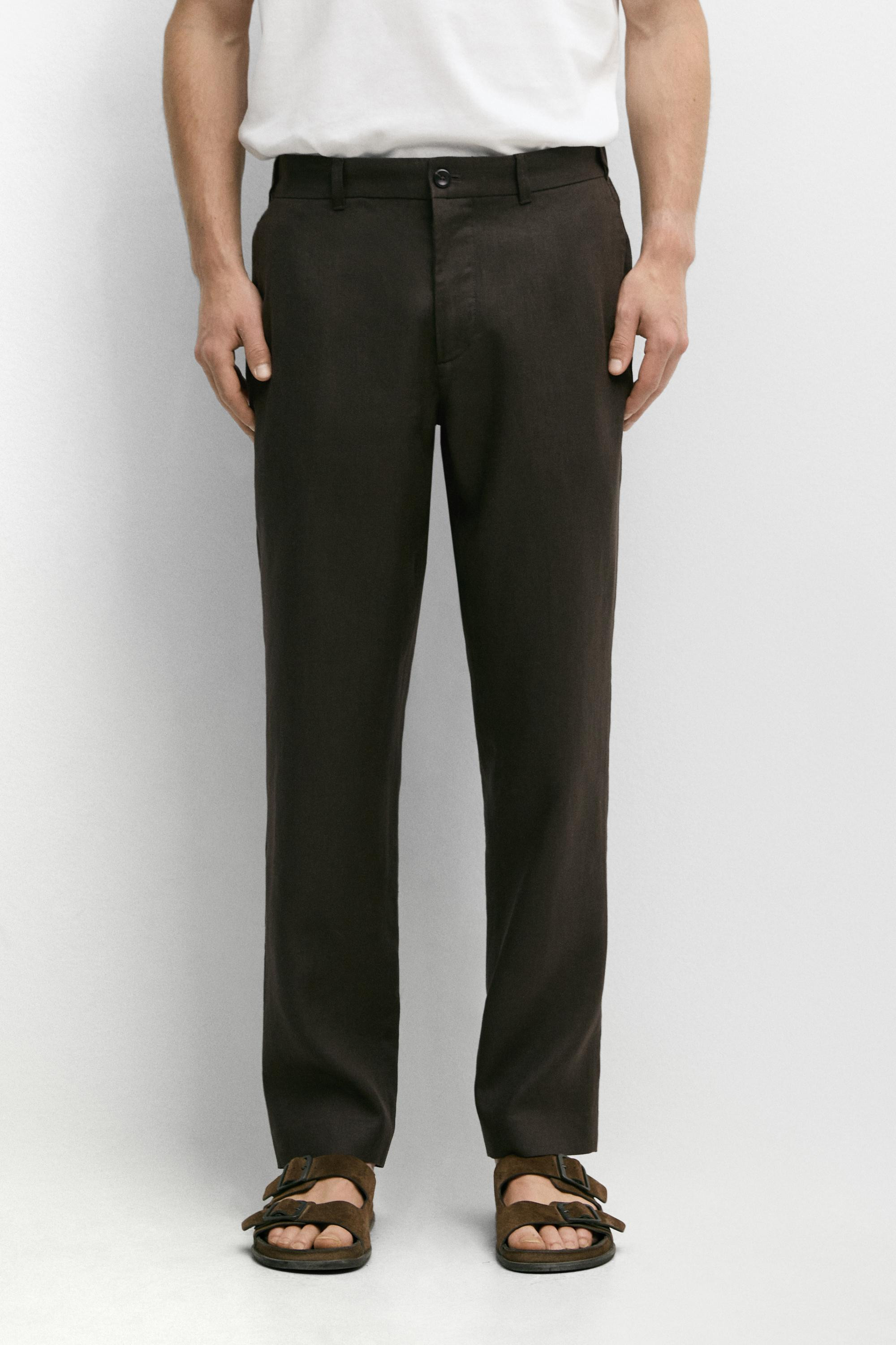 Tapered-Fit-Hose aus Leinen | Massimo Dutti DE