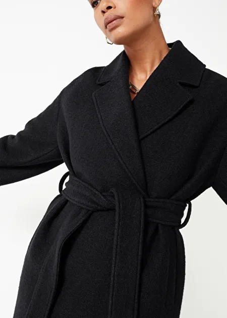Voluminous Belted Wool Coat - Black - Woolcoats - & Other Stories US | & Other Stories US