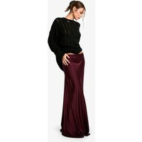 Womens Satin Slip Maxi Skirt - Red - 10, Red | Boohoo.com (UK & IE)