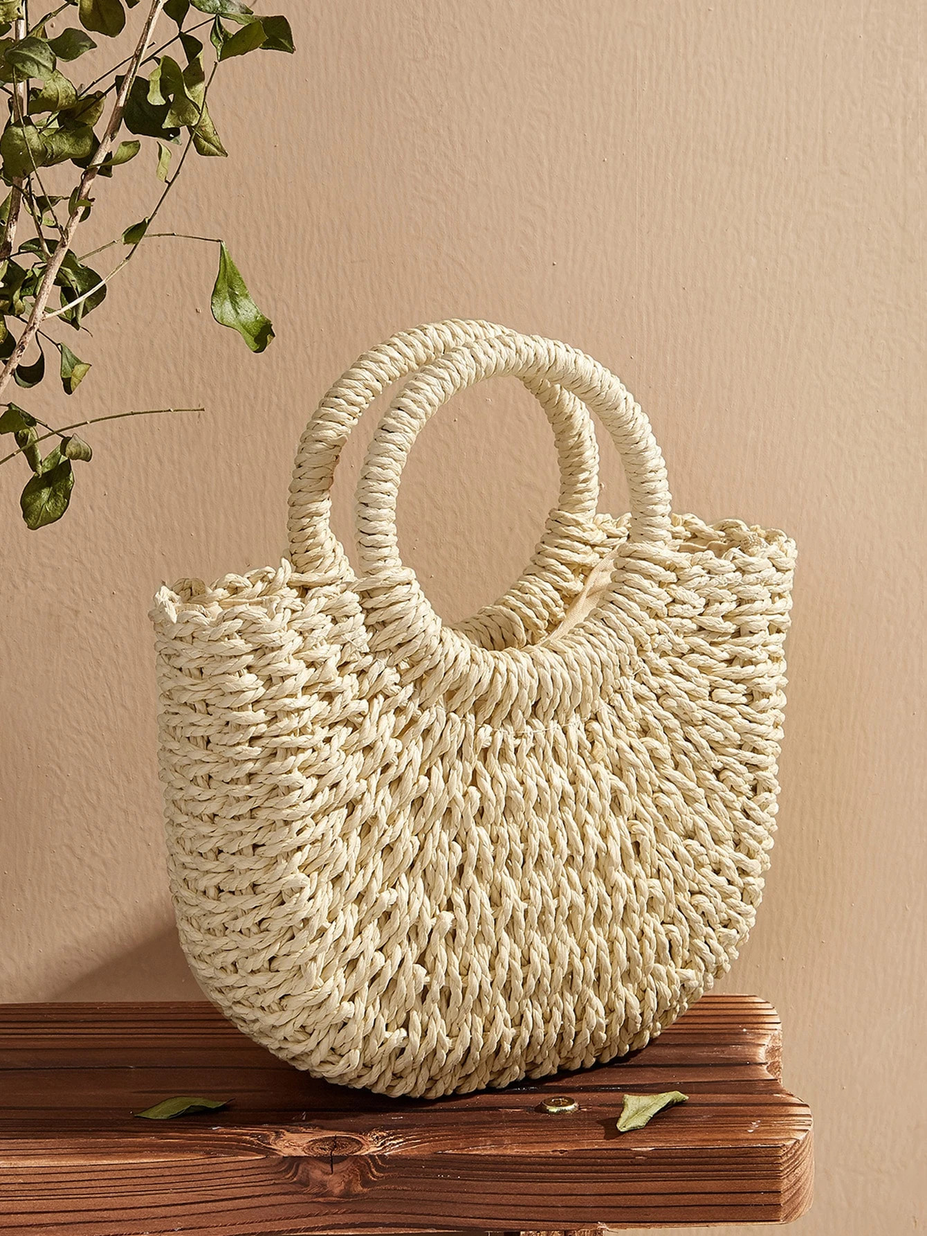 Woven Satchel Bag | SHEIN