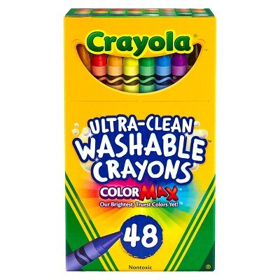 Crayola 48ct UltraClean Washable Crayons Art Classroom Must Haves for Teachers Kids School Supplies Coloring Gift Ages 3+ | Target