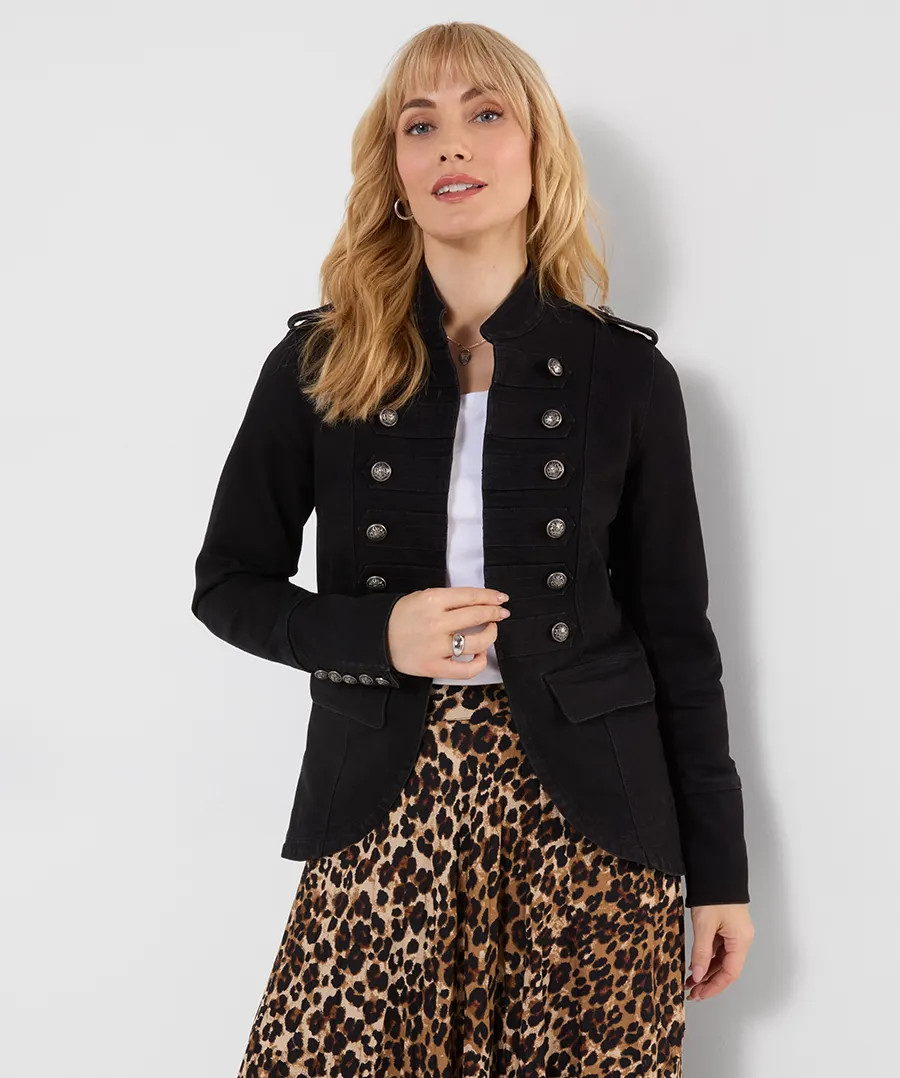 Ultimate Denim Military Jacket | Joe Browns