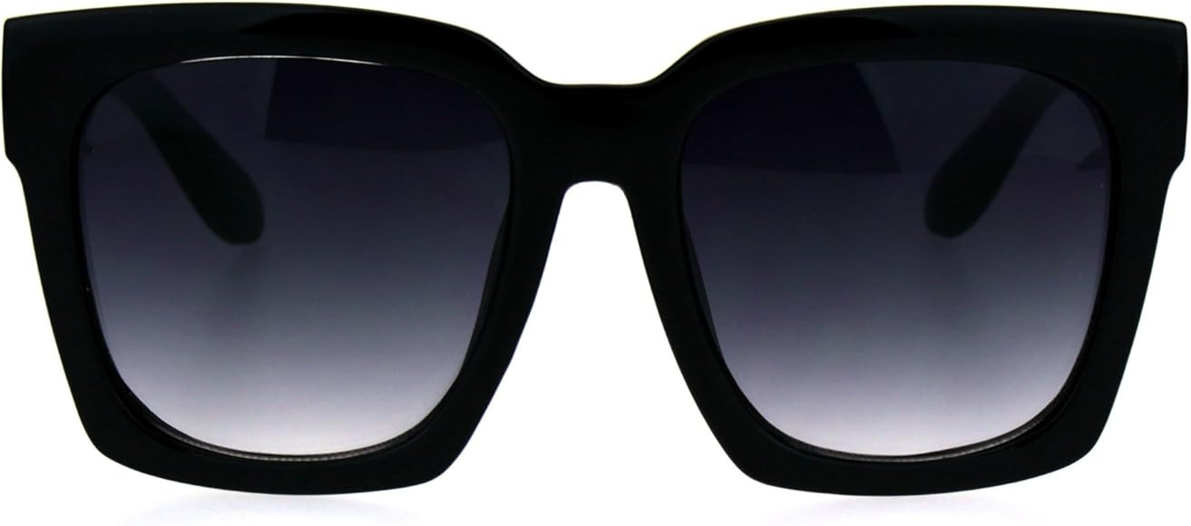 SUPER Oversized Square Sunglasses Womens Modern Hipster Fashion Shades | Amazon (US)