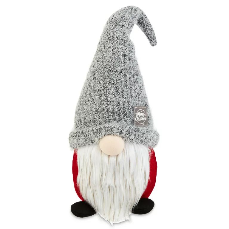 Holiday Time Gray Knit Christmas Gnome, Tabletop Decoration, 18 Inch | Walmart (US)