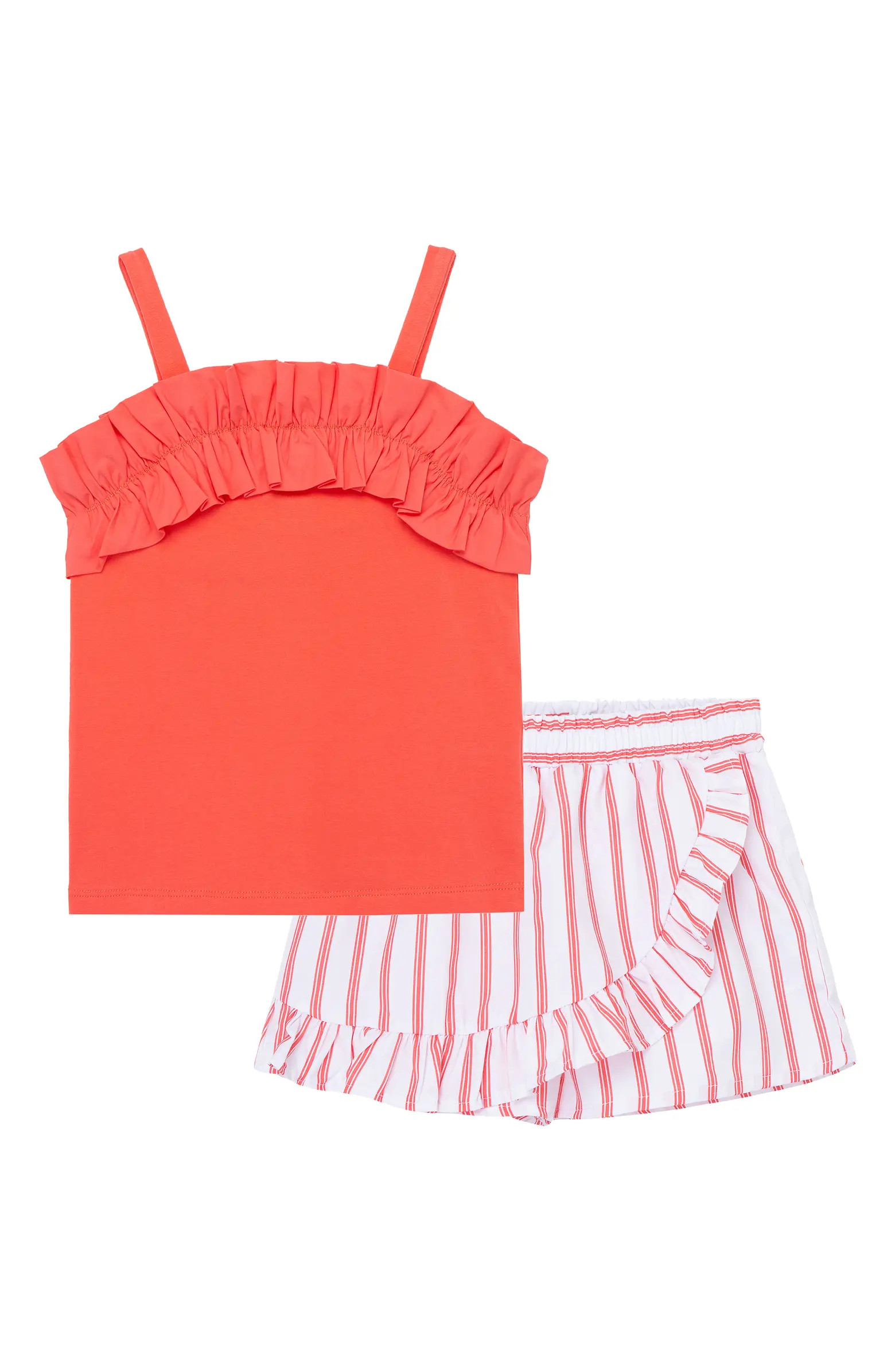 Habitual Girl Kids' Flounce Tank & Shorts Set | Nordstrom | Nordstrom