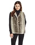 La Fiorentina Women's Faux Fur Vest, Grey, One Size | Amazon (US)