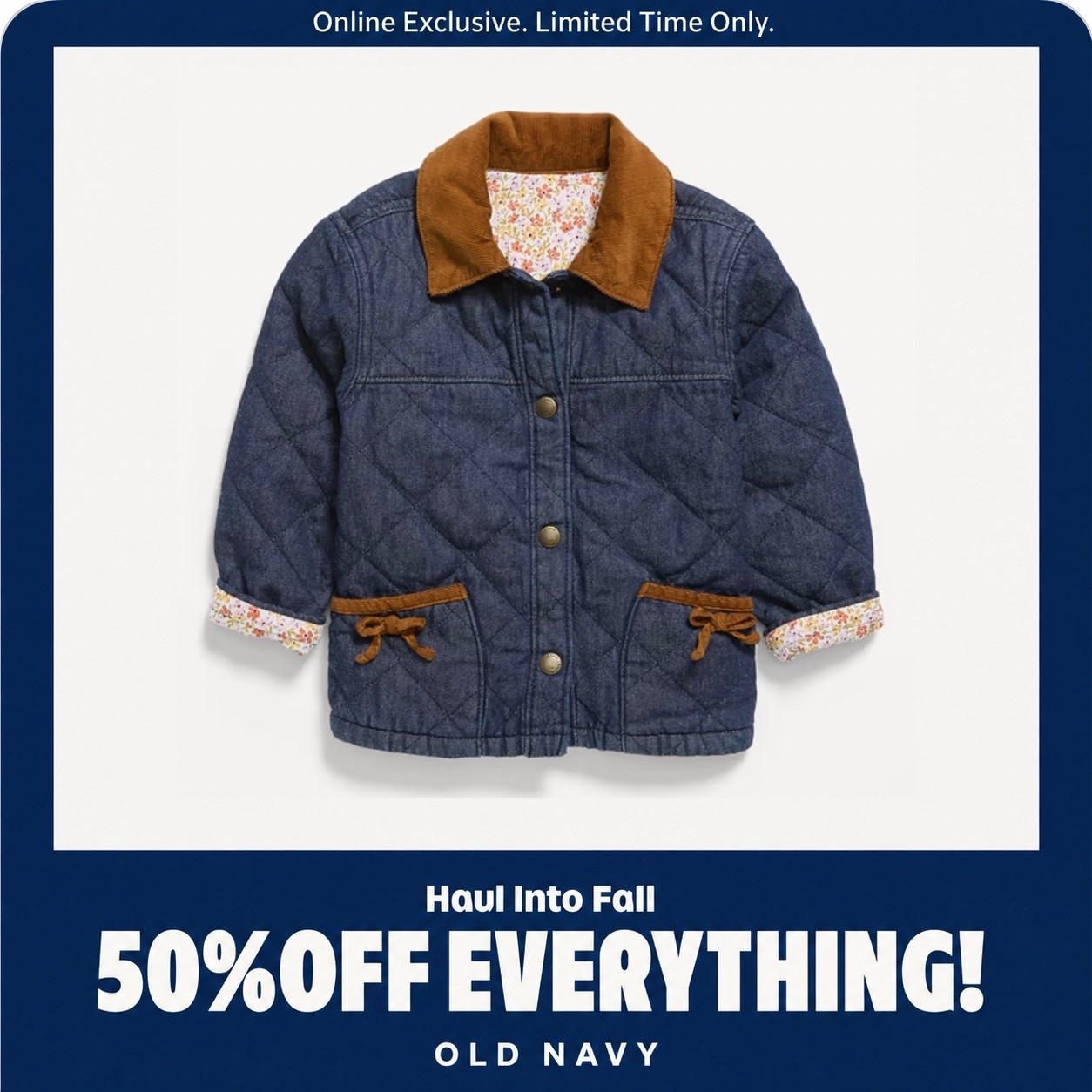 🍂 RUN, don’t walk! Old Navy just dropped 50% OFF and I found SO many cute fall pieces that I couldn’t leave behind! 🤎

From cozy layers to everyday basics and the cutest transitional outfits, this sale is too good to miss. I’m linking everything from my haul so you can shop it before your favorites sell out!

🛍️ Tap the link in my LTK to shop every look!

#LTKSale #OldNavyStyle #OldNavyFinds #FallFashion #FallWardrobe #MomStyle #AffordableFashion #LTKCreator #LTKUnder50 #FallOutfits #EverydayStyle #MomFashion #OldNavyHaul #SaleAler