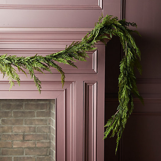 Faux Cedar Garland, Evergreen | Terrain