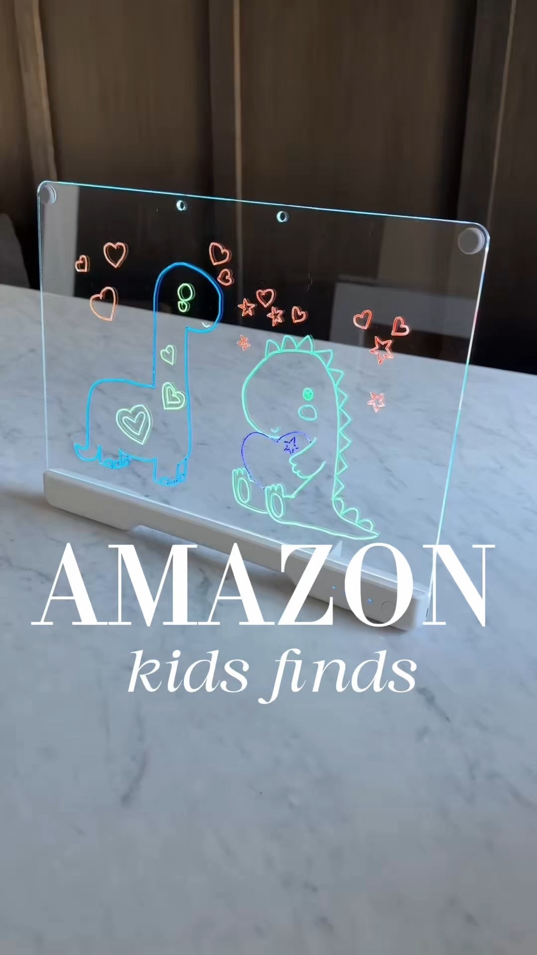 this glowing doodle board is pure magic for kids ✨🖍️ draw, trace, light it up, erase, and do it all over again. no mess and so easy to use. perfect for creative play, quiet time, or gifting, and always a hit with kids of all ages.

#amazonfinds #kidsgadgets #creativeplay #giftideas 
