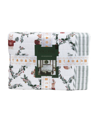 3pc Secret Santa Party Quilt Set | TJ Maxx