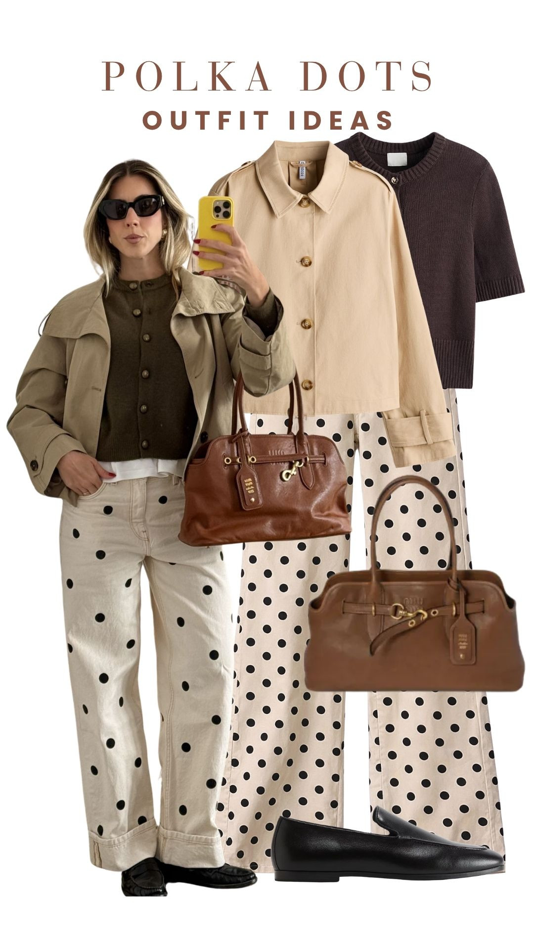 Pinterest outfits, but make them polka dot jeans ✨ Recreated Pinterest-inspired looks featuring these statement polka dot jeans — playful, chic, and surprisingly easy to style 🙌 Styled them for multiple vibes: ✨ Casual daytime with a simple tee/knit ✨ Brunch-ready with a cute fitted top ✨ Elevated evening with heels + statement accessories Fun print, effortless styling, and the perfect way to make denim feel a little more special 💫 To shop these outfits, check the LTK shop link in bio 🛍️💌 (Polka Dot Jeans, Printed Jeans Outfit, Statement Denim, Polka Dot Denim, Patterned Jeans Outfit, Trendy Denim Style, Fun Printed Pants, Casual Chic Outfit, Statement Bottoms, Street Style Denim, Fashion Forward Outfit, Jeans Outfit Ideas, Weekend Outfit Look, Polka Dot Fashion, Bold Denim Style, Outfit Inspiration) 

 #LTKgrwm #LTKootd #LTKPetite