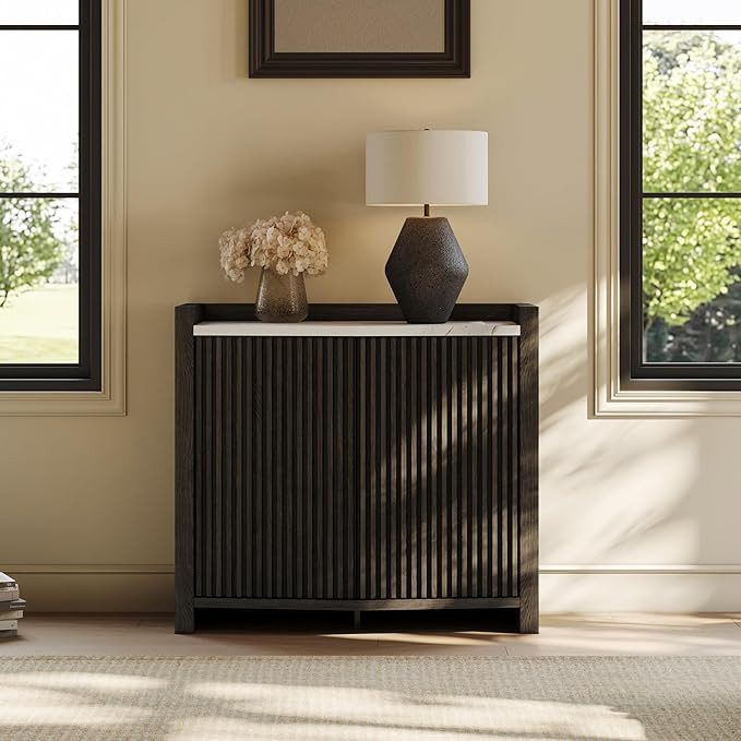 BELLEZE Modular Sideboard Buffet Cabinet with Storage, 35 Inch Modern Credenza with Doors and Adj... | Amazon (US)