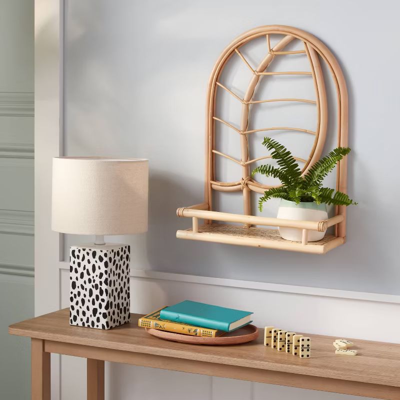 Rattan Arch Leaf Shelf - Pillowfort™ | Target