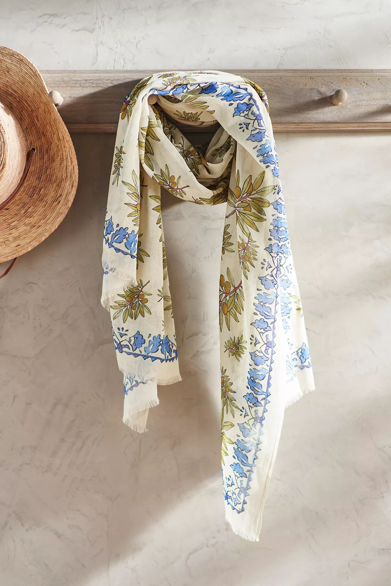 Olive Branches Scarf | Anthropologie (US)