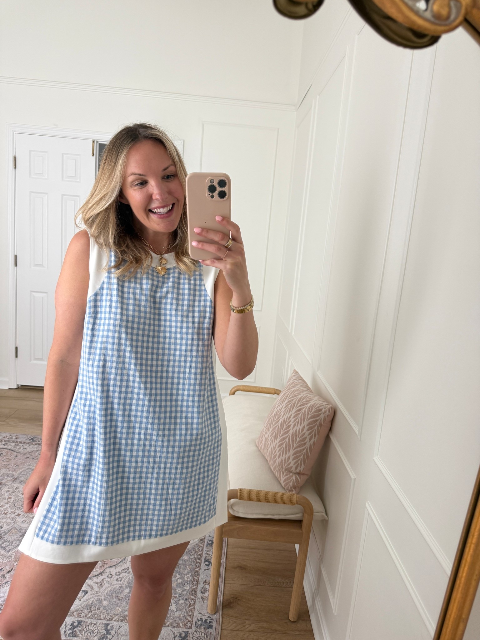 Looks like a shift dress but this is actually a romper! Summer outfit - vacation outfit - wearing a large 