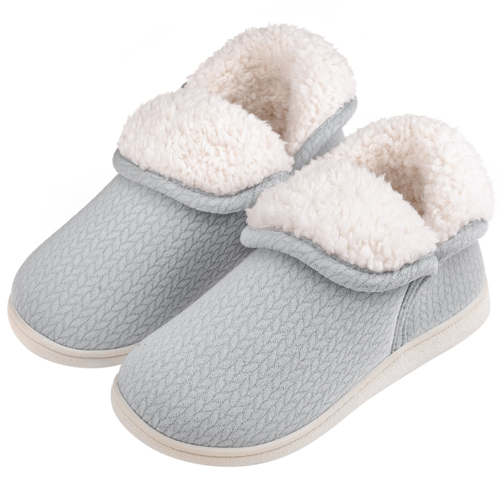 VONMAY Women's Fuzzy Slippers Booties Indoor Outdoor House Shoes | Walmart (US)