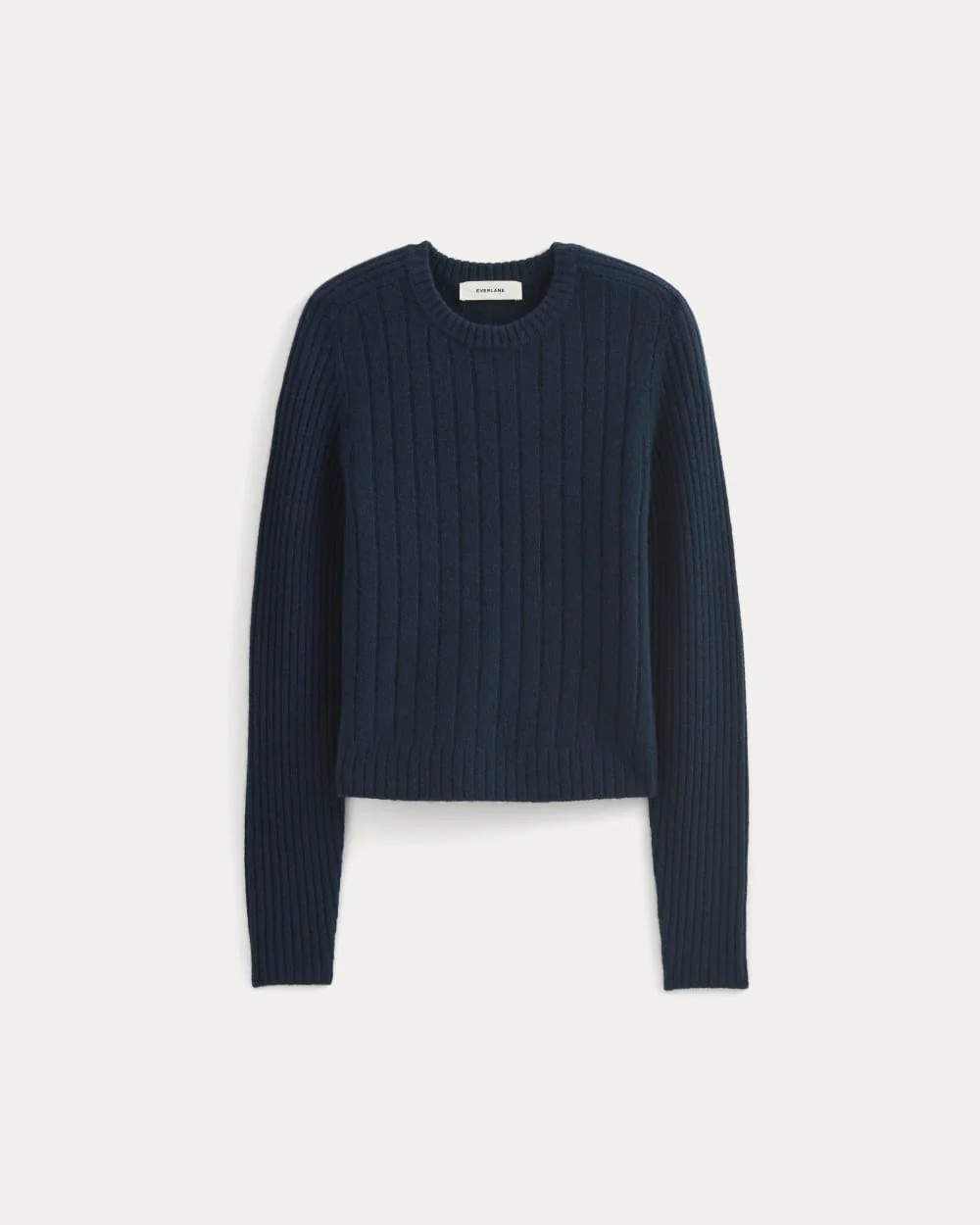 Mix Ribbed Crew in Cashmere | Navy | Everlane