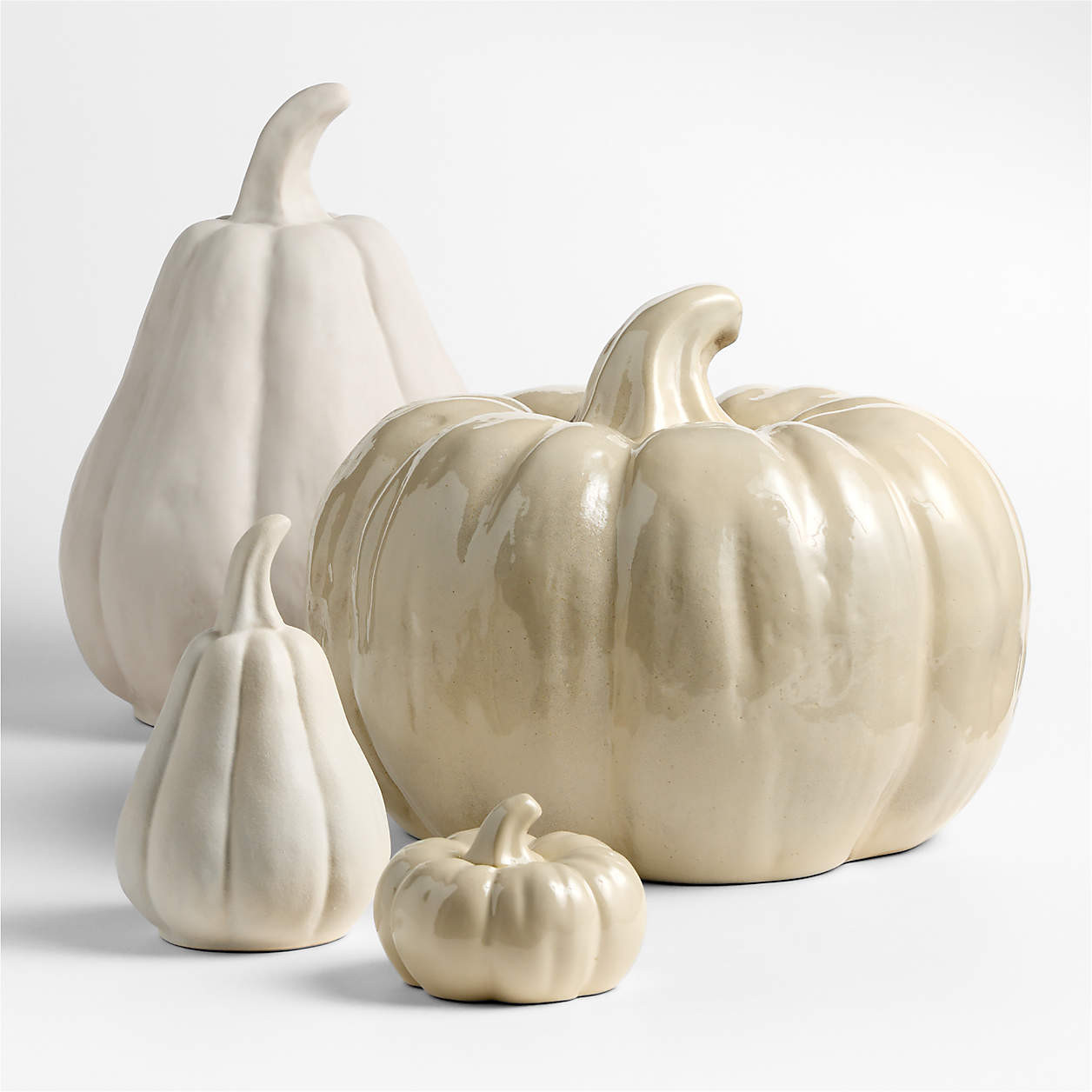 Harvest Small Ceramic Pumpkin + Reviews | Crate & Barrel | Crate & Barrel